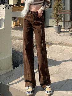 Syiwidii 2024 Waisted Strai Winter High Fall Women Jeans New