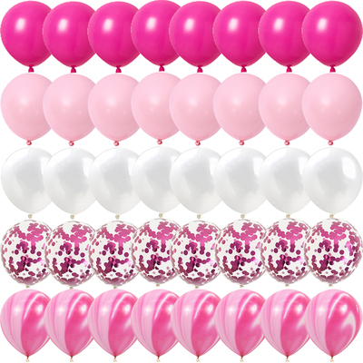 Rose Pink Metal Latex Confetti Confetti Balloons Wedding Dec