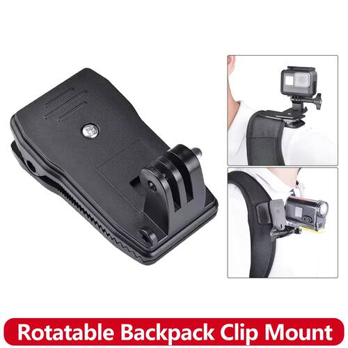 360° Rotatable Backpack Clip Mount for GoPro Hero 13 12 11