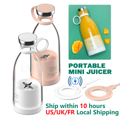 Portable Blender Juicer Bottle Mixer Electric Wireless Charg