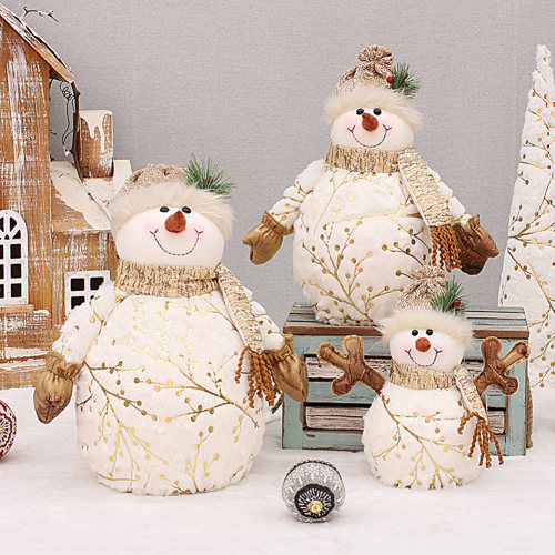 60/50/26cm Big Size Christmas Dolls Decoration Short Plush P