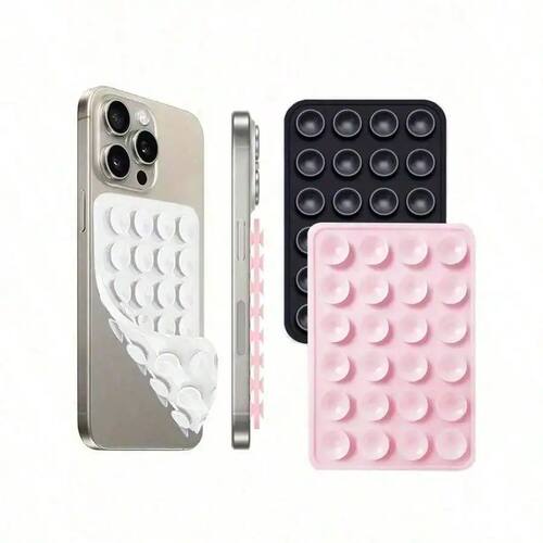 1pc Silicone Suction Cup Phone Case Mount Double Sided,Silic