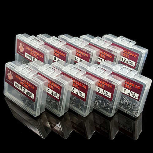 100pcs Fish/Treble/Catfish/Circle Hooks For Soft Lure Sea Hi