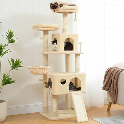Luxury Pet Cat e House Condo Furniture Multi-Layer Cat Tower