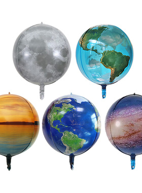 2pcs 22inch World Map Balloons Galaxy Planet Globe Earth Bal