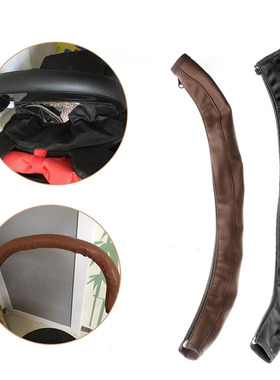 Baby Pushchair Pram Stroller Grip Handle Artificial PU Leath