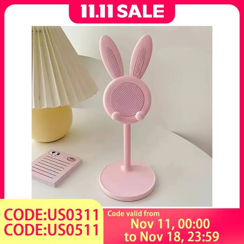 Rabbit Phone Stand – Plastic, Hands-Free, Universal for Pho