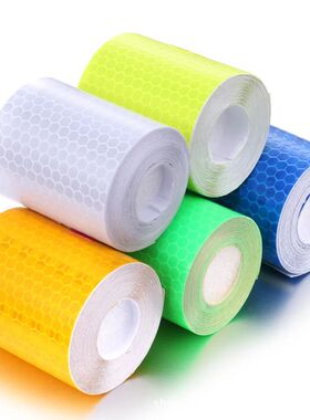 1 Roll 5cmx3m Safety Mark Reflective Tape Stickers For Bicyc
