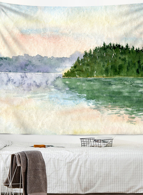 Simple Nordic Flower Wall tapestry fabrics room decoration t