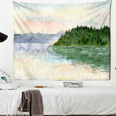 Simple Nordic Flower Wall tapestry fabrics room decoration t