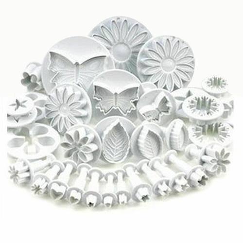 15/33pcs Plunger Fondant Cutter Cake Tools Cookie Mold Biscu