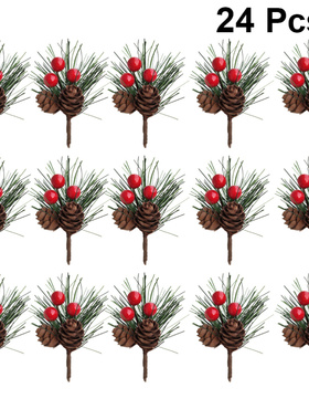 Artificial Christmas Pine Tree Branches with Pine Cones Life