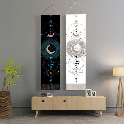 Sun Moon Tarot Code Tapestry Wall Hanging Astrology Divinati