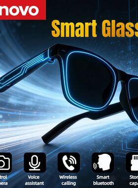 Lenovo Smart Glasses Remote Control Touch Photo Camera Recor