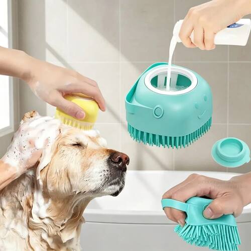 New Bath Massage Brush Bathroom Multifunctional Puppy Big Do