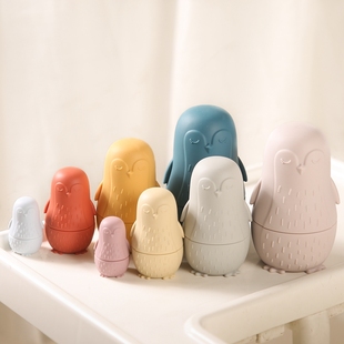 1Set Montessori Nesting Dolls Toy Russian Matryoshka Doll BP