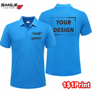 Summer Short Custom Printi Women Polo And Men Fashion Sleeve