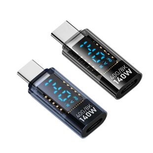 Digital Display USB C Extenders Adapter 140W Fast Charging 4