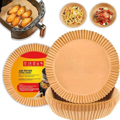 50pcs Round Air Fryer Paper Liners - 8'' Oil-Proof Heat Resi