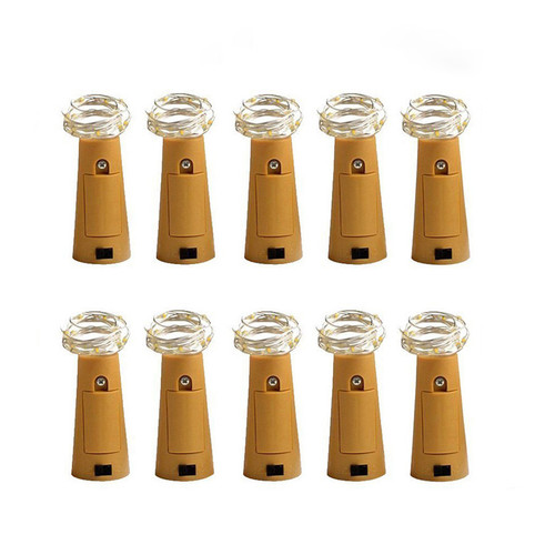 10pcs Battery included Wine Bottle Cork Fairy Lights Christm