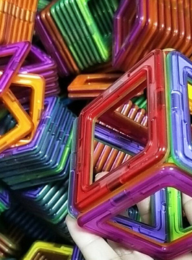 54pcs Big Size Magnetic Constructor Magnetic Blocks Model &