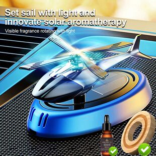 Solar Powered Rotation Helicopter Solar Aromatherapy Car Air