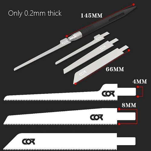 3/4Pcs Mini Saw Straight Curved Gundam Mecha Model Making Mo