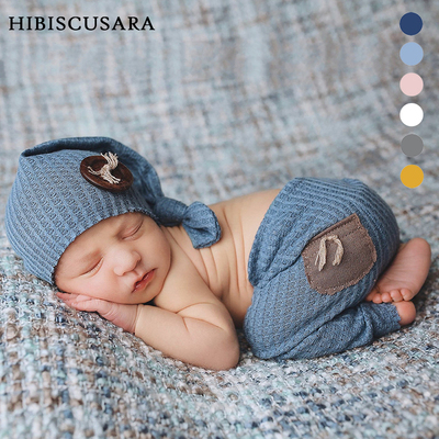 Newborn Baby Photography Clothing Photo Costumes Set Hat Pan
