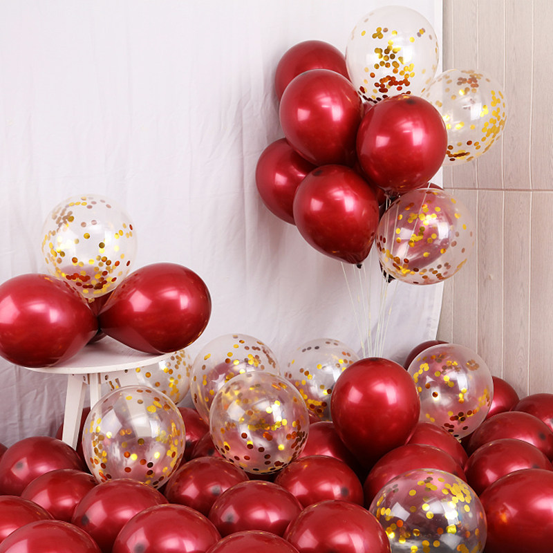 20pcs ruby red balloons wedding decor happy birthday party d