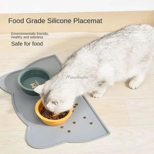Mat Portable Non Silicone Sli Proof Food Leak Pet Waterproof