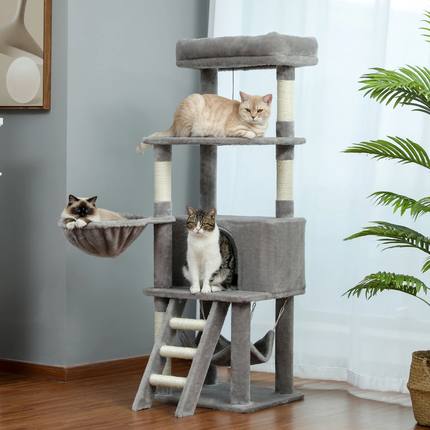 Free Shipping Cat e Large Cat Tower with Scratching Posts Mu