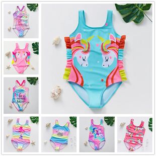 1~10Y Toddler Baby Girls Swimsuit one piece Children Swimwea