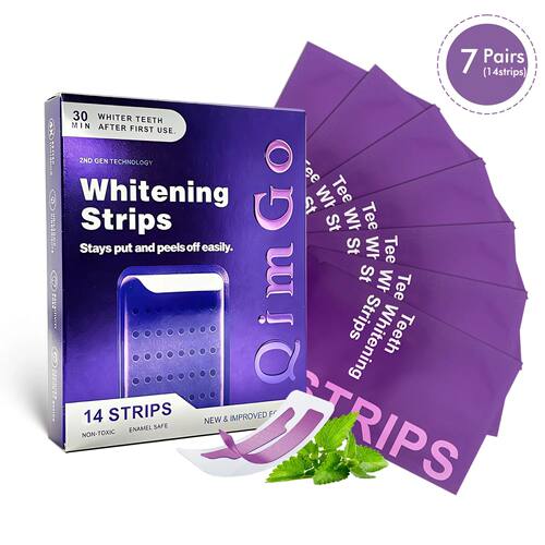 4Pcs Upgraded 2.0 Purple Teeth Whitening Strips, Professiona