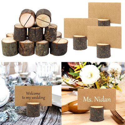 Wedding Rustic Wood Holder Stand With Cards Engagement Woode