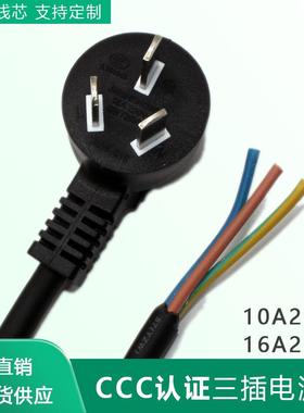 16A国标橡胶线带插头3芯1.5/2.5平方1.8米YZW60245电源线连接线