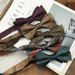 酒红咖色绅士商务领结酒会年会结婚衬衫配件婚礼男士西装蝴蝶结