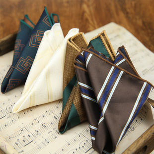 男装西装口袋巾小方巾男士衬衫正装商务手帕西服胸巾丝巾白色配饰