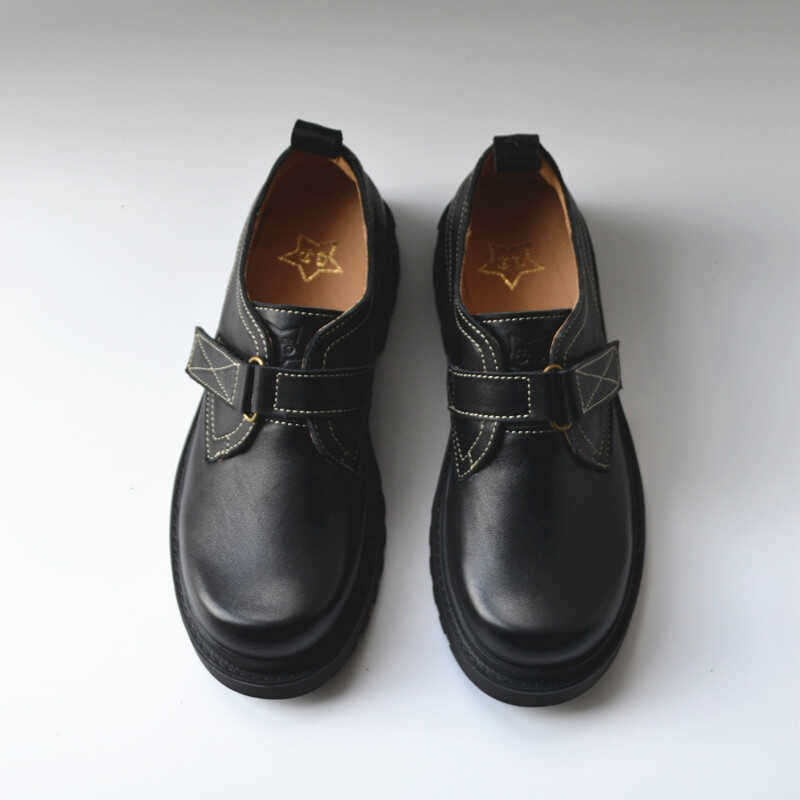 英伦风真皮商务休闲乐福鞋头层牛皮手工软皮外贸原单复古工作鞋女