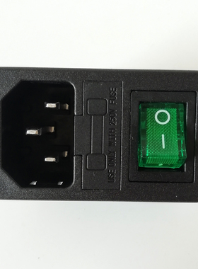 绿色开关电源插座国标品字ac220V船形开关