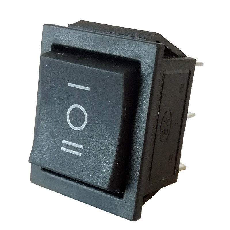 六脚三档自锁大按键插拔式接线kcd4双路船形开关汽车电路改装新品