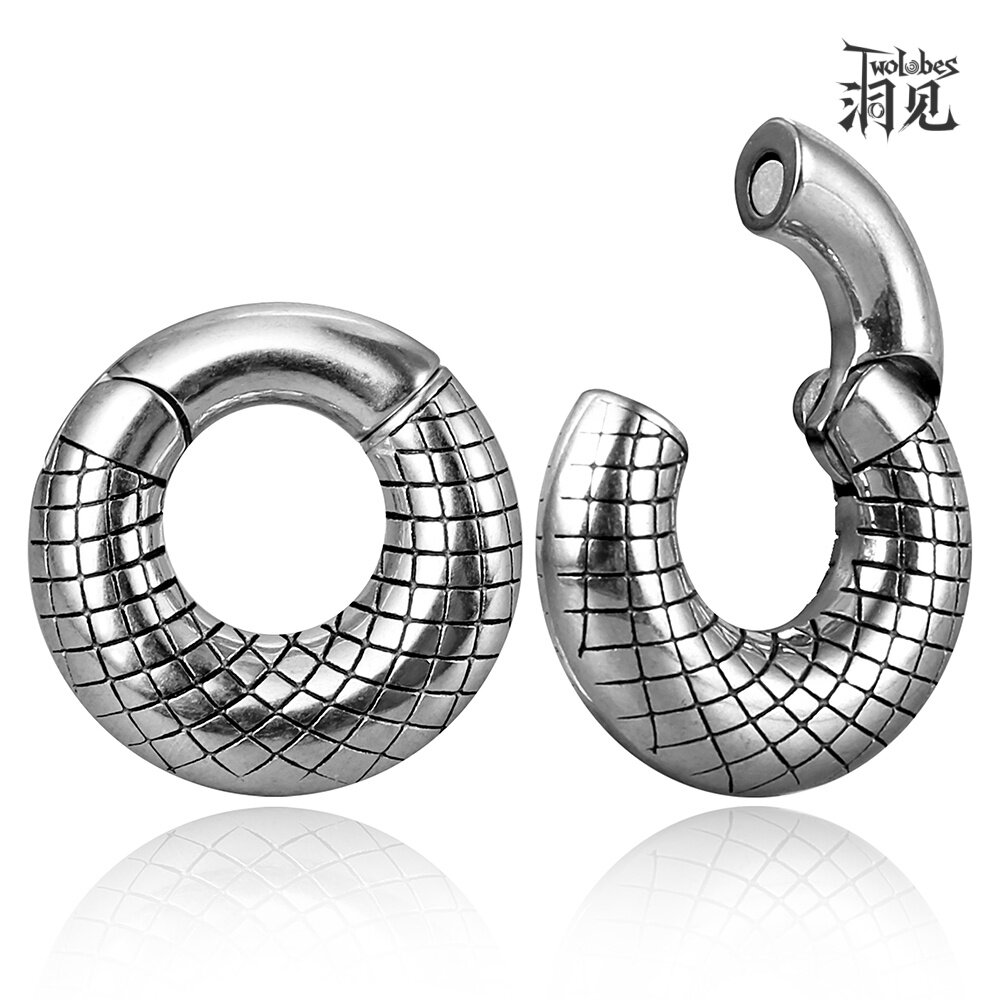 Twolobes欧美网格耳重扩耳器饰品