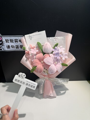 扭扭棒见面小花束教师节礼物母亲节送礼摆件