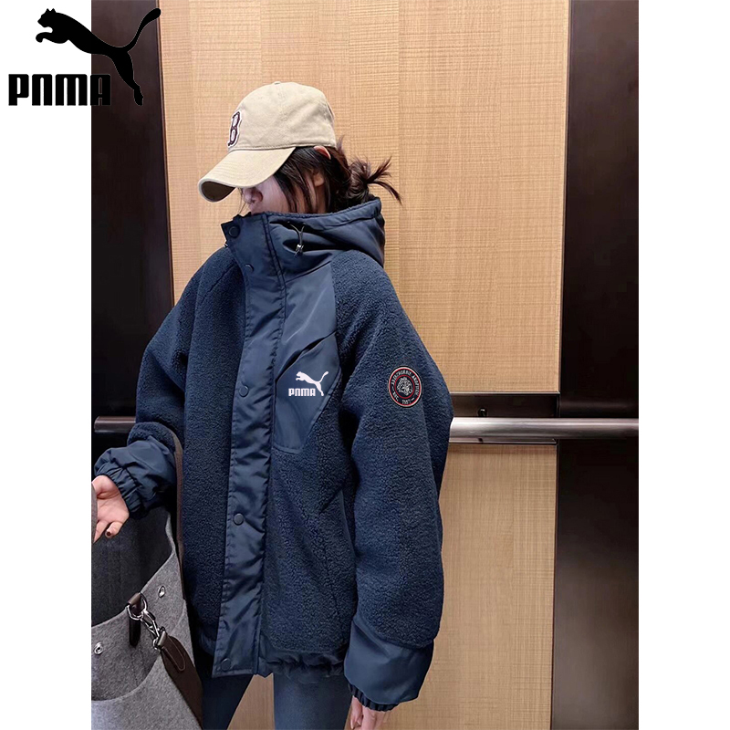 品牌正品羊羔绒外套女款2025春秋季新款设计感加绒加厚羊羔毛棉服