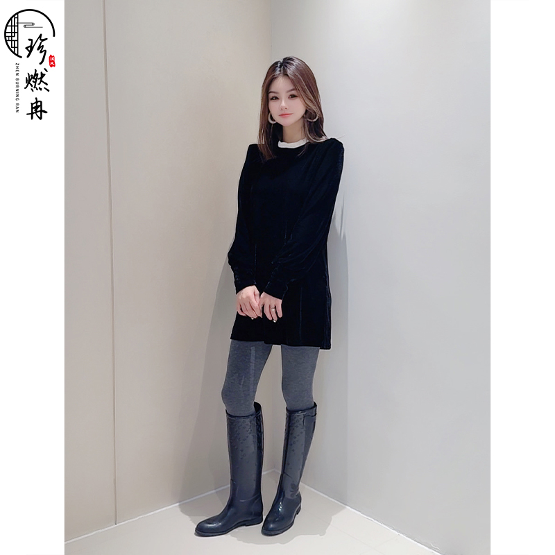 【珍珍休闲】小香风长衫显瘦减龄时尚大气新中式国风裙子Q-61510