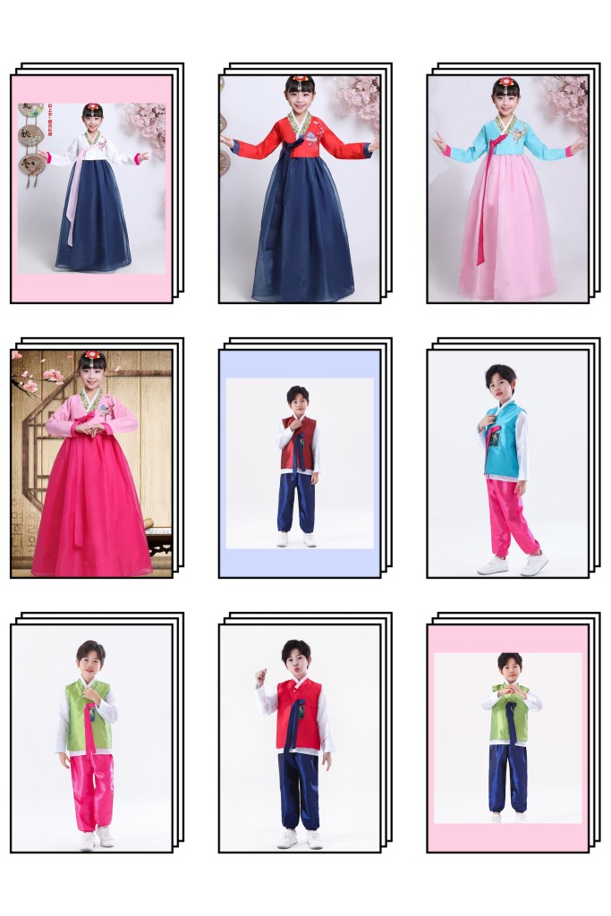 儿童韩服男女童装朝鲜族舞蹈服少数民族演出表演服大长今摄影写真