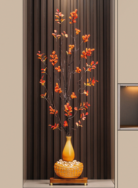 招财元宝百福葫芦竖高花瓶摆件入户门玄关客厅隔断装饰品乔迁礼物