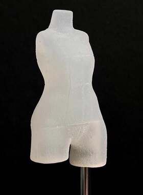 BJD小人台迷你立体裁剪女12分设计娃衣模特 可插针ob11人台