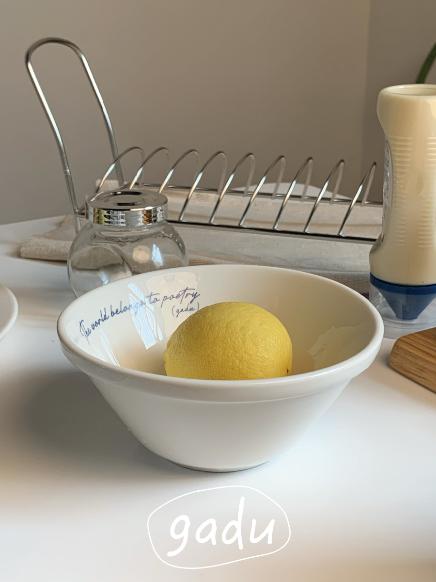 gadu原创陶瓷酸奶碗耐高温