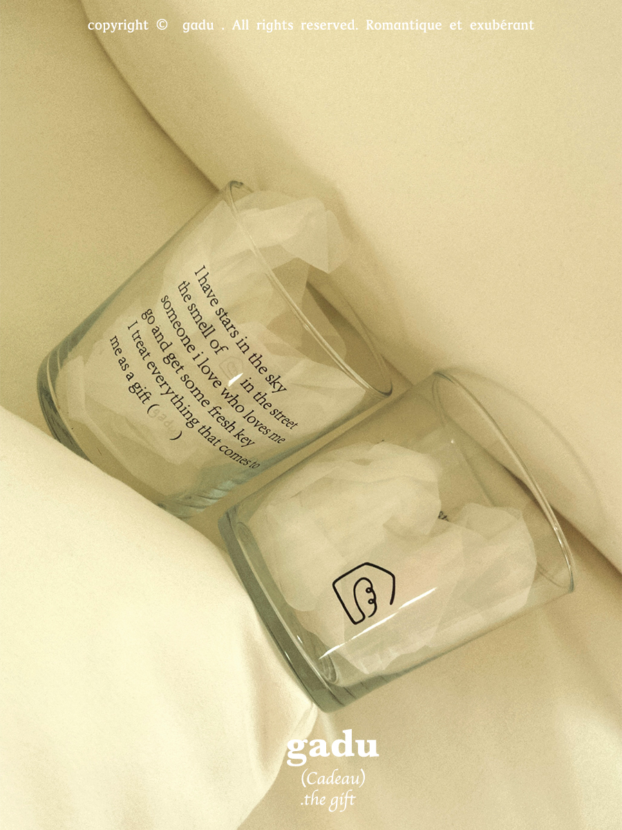 gadu联名款玻璃杯独立设计