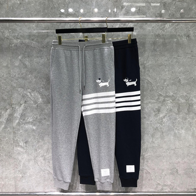 TB运动裤宽松小狗刺绣束脚卫裤